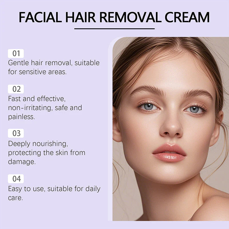 Painless Facial Hair Removal Cream