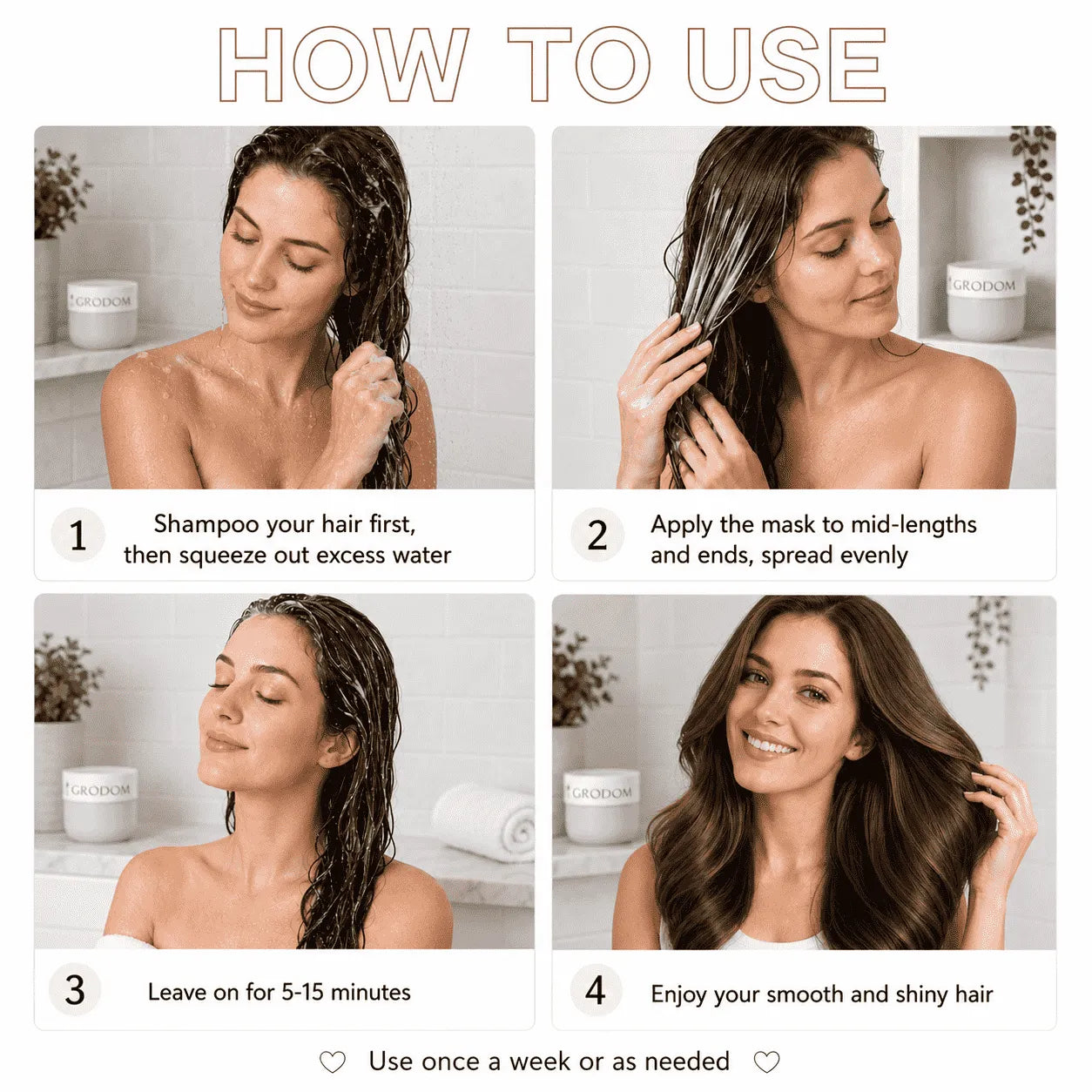 GRODOM Recovery Hair Mask with Keratin 300g