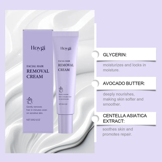Painless Facial Hair Removal Cream